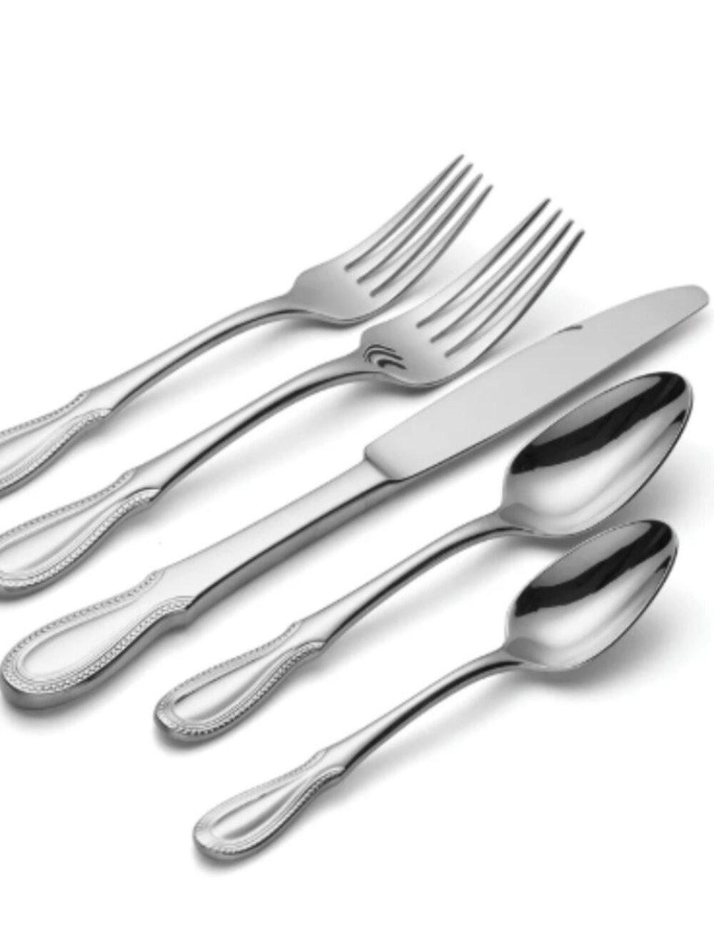 Oneida Nottingham 40-Piece Flatware Set Stainless Classic Steel English Folklore